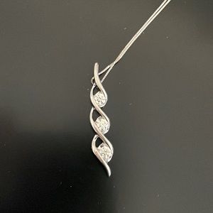 Past, Present, Future Diamond Necklace